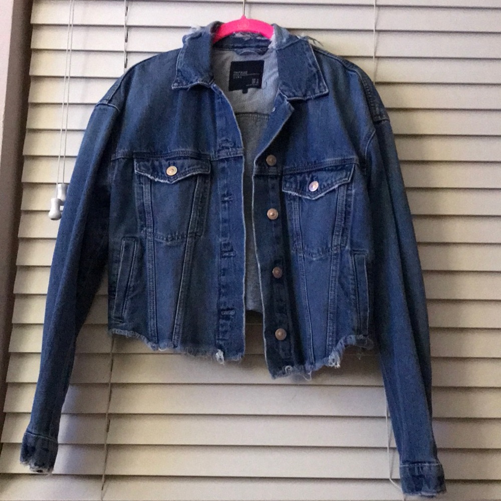 Zara Cropped Jean Jacket
